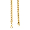 Thumbnail Image 3 of Semi-Solid 5.5mm Diamond-Cut Palmier Chain Bracelet in 14K Gold - 8.5”