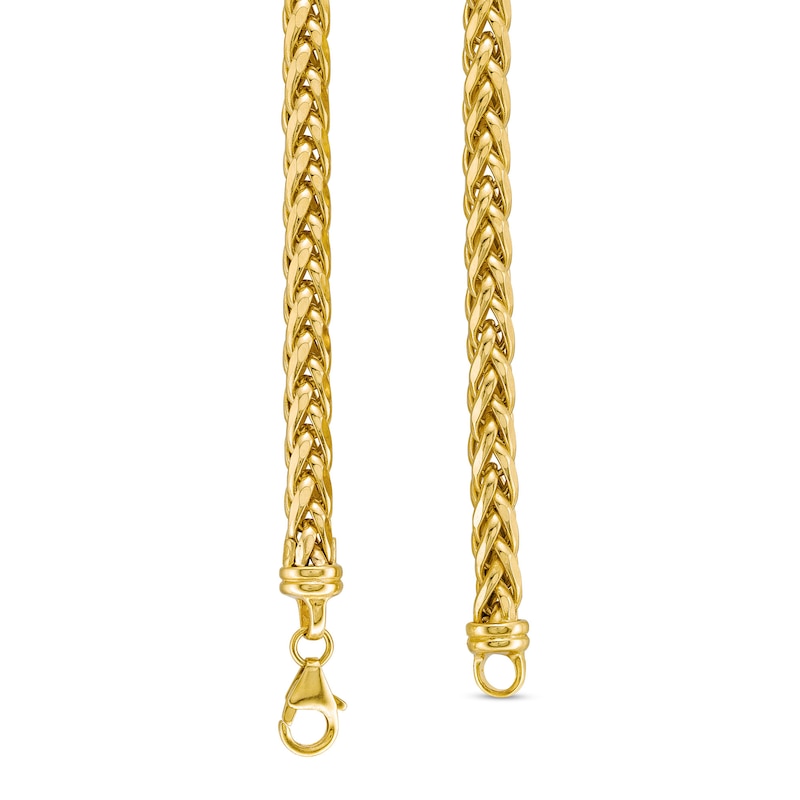 Main Image 3 of Semi-Solid 5.5mm Diamond-Cut Palmier Chain Bracelet in 14K Gold - 8.5”