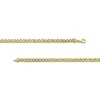 Thumbnail Image 4 of Semi-Solid 5.5mm Diamond-Cut Palmier Chain Bracelet in 14K Gold - 8.5”