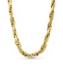 Thumbnail Image 1 of Semi-Solid 7.0mm Textured Chain Necklace in 14K Gold - 18”