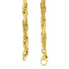 Thumbnail Image 3 of Semi-Solid 7.0mm Textured Chain Bracelet in 14K Gold - 7.5”