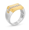 Thumbnail Image 1 of 1/2 CT. T.W. Diamond Center Rectangle-Top Ring in 10K Two-Tone Gold