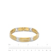 Thumbnail Image 3 of 1 CT. T.W. Diamond Alternating Link Bracelet in 10K Two-Tone Gold - 8.5&quot;