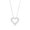 Thumbnail Image 1 of 2 CT. T.W. Certified Lab-Created Diamond Heart Outline Pendant in 14K White Gold (F/SI2)