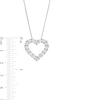 Thumbnail Image 3 of 2 CT. T.W. Certified Lab-Created Diamond Heart Outline Pendant in 14K White Gold (F/SI2)