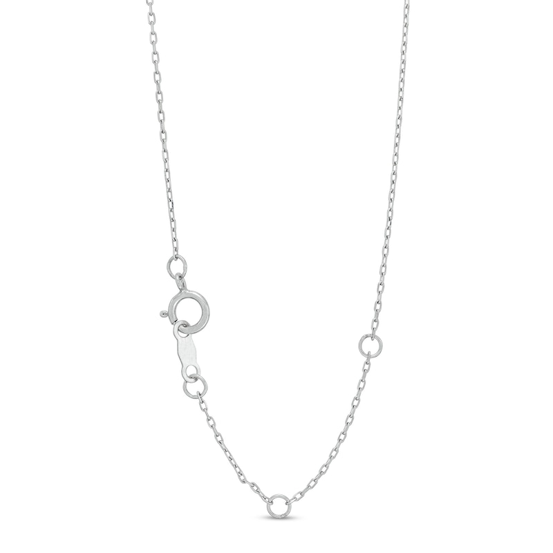 Main Image 3 of 1-1/2 CT. T.W. Certified Lab-Created Diamond Three Stone Twist Frame Necklace in 14K White Gold (F/SI2)