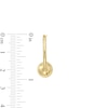 Thumbnail Image 3 of Hollow Ball Bead 22.0mm Hoop Earrings in 14K Gold