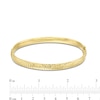 Thumbnail Image 3 of Hollow Diamond-Cut Bangle Bracelet in 14K Gold