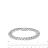 Thumbnail Image 3 of 2 CT. T.W. Diamond Squared Curb Chain Bracelet in 10K White Gold - 8.5&quot;