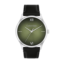 Men’s Calvin Klein Green Gradient-Dial Watch (Model: 25200454)