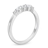 Thumbnail Image 3 of 1/3 CT. T.W. Oval and Round Diamond Five Stone Anniversary Band in 10K White Gold