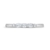 Thumbnail Image 4 of 1/3 CT. T.W. Oval and Round Diamond Five Stone Anniversary Band in 10K White Gold