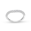 Thumbnail Image 0 of 1/3 CT. T.W. Diamond Vintage-Style Contour Anniversary Band in 14K White Gold