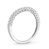 Thumbnail Image 2 of 1/3 CT. T.W. Diamond Vintage-Style Contour Anniversary Band in 14K White Gold