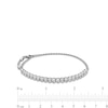 Thumbnail Image 3 of 1/4 CT. T.W. Diamond Miracle Adjustable Chain Bracelet in Sterling Silver - 9&quot;