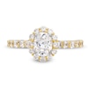 Thumbnail Image 3 of 1-1/2 CT. T.W. Oval Certified Diamond Frame Engagement Ring in 14K Gold (I/SI2)