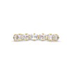 Thumbnail Image 4 of 1 CT. T.W. Certified Emerald-Cut Diamond Seven Stone Anniversary Band in 14K Gold (I/SI2)