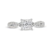 Thumbnail Image 4 of 1-3/8 CT. T.W. Certified Princess-Cut Lab-Created Diamond Twist Shank Engagement Ring in 14K White Gold (I/SI2)