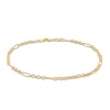 Thumbnail Image 1 of Semi-Solid Rolo Chain Anklet in 10K Gold – 10”