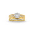 Thumbnail Image 4 of 1/3 CT. T.W. Diamond Frame Wedding Ensemble in 10K Two-Tone Gold