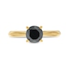 Thumbnail Image 4 of 1 CT. Black Diamond Solitaire Ring in 14K Gold