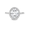 Thumbnail Image 3 of 2-5/8 CT. T.W. Oval Certified Lab-Created Diamond Frame Engagement Ring in 14K White Gold (F/VS2)