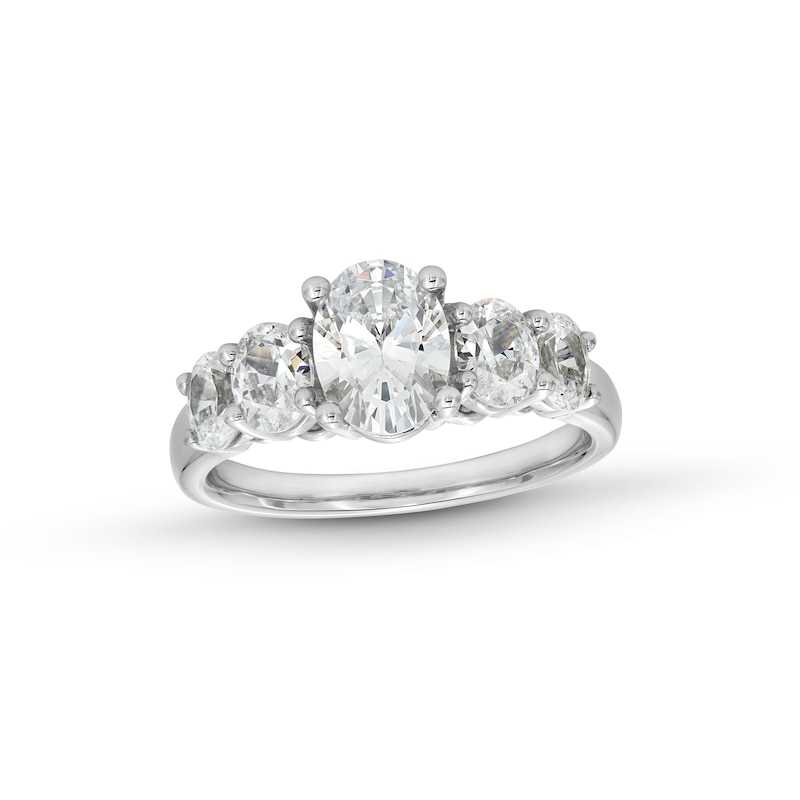 Main Image 1 of 2 CT. T.W. Multi-Shaped Certified Lab-Created Diamond Engagement Ring in 14K Gold (F/VS2)