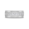 Thumbnail Image 3 of 1 CT. T.W. Certified Lab-Created Diamond Triple Row Vintage-Style Anniversary Band in 14K White Gold (F/VS2)