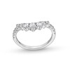 Thumbnail Image 0 of 3/4 CT. T.W. Certified Lab-Created Diamond Graduated Chevron Anniversary Band in 14K White Gold (F/VS2)