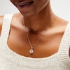 Thumbnail Image 2 of 1 CT. T.W. Certified Lab-Created Diamond Open Circle Frame Pendant in 10K White Gold (I/SI2)