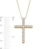 Thumbnail Image 2 of 1/2 CT. T.W. Diamond Alternating Cross Pendant in 10K Gold