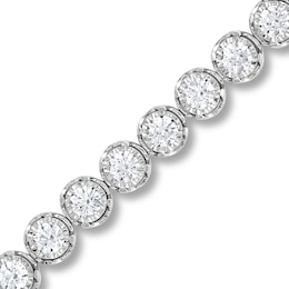 3 CT. T.W. Certified Lab-Created Diamond Miracle Tennis Bracelet in 10K White Gold (I/SI2)
