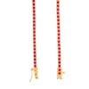 Thumbnail Image 2 of Lab-Created Ruby Tennis Bracelet in Sterling Silver with 18K Gold Plate - 7.25"