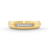 Thumbnail Image 7 of 1/4 CT. T.W. Cushion-Shaped Multi-Diamond Wedding Ensemble in 10K Gold