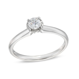 1/4 CT. Diamond Miracle Solitaire Ring in 14K White Gold
