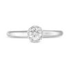 Thumbnail Image 3 of 1/4 CT. Diamond Miracle Solitaire Ring in 14K White Gold