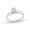 Thumbnail Image 1 of 1/2 CT. T.W. Marquise Diamond Engagement Ring in 14K White Gold