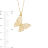 Thumbnail Image 4 of Filigree Butterfly Pendant and Stud Earrings Gift Set in 10K Gold