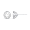 Thumbnail Image 1 of 2 CT. T.W. Certified Lab-Created Diamond Bezel-Set Solitaire Stud Earrings in 14K White Gold (F/SI2)