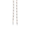 Thumbnail Image 3 of 5.0mm Freshwater Cultured Pearl and Diamond Accent &quot;XO&quot; Link Bracelet in Sterling Silver - 7.5&quot;