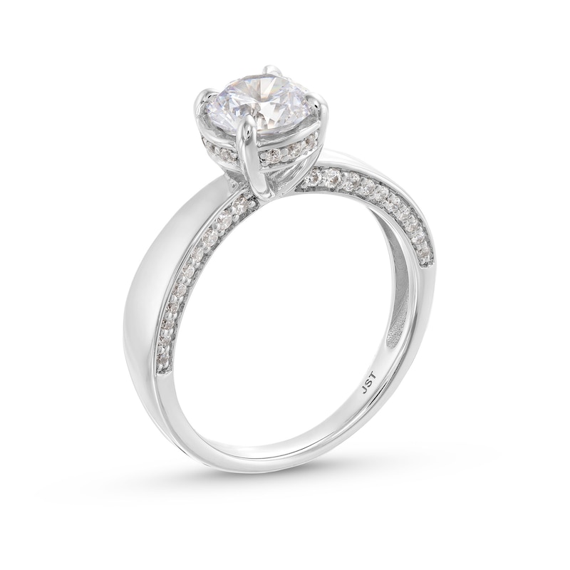 Main Image 3 of 1-1/3 CT. T.W. Certified Lab-Created Diamond Solitaire Engagement Ring in 14K White Gold (F/VS2)