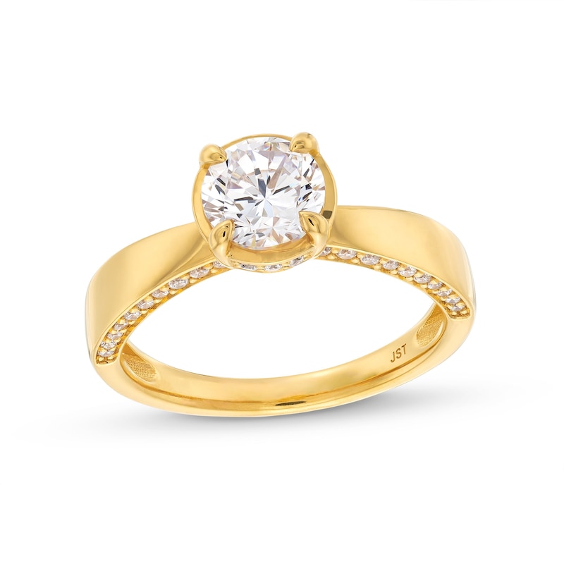 Main Image 1 of 1-1/3 CT. T.W. Certified Lab-Created Diamond Solitaire Engagement Ring in 14K Gold (F/VS2)