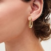 Thumbnail Image 2 of J-Hoop Earrings in Hollow 14K Gold