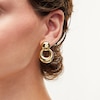 Thumbnail Image 2 of Open Circle Drop Earrings in Hollow 14K Gold