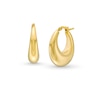 Thumbnail Image 0 of Graduated Hoop Earrings in Hollow 14K Gold