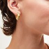 Thumbnail Image 2 of Graduated Groove Hoop Earrings in Hollow 14K Gold