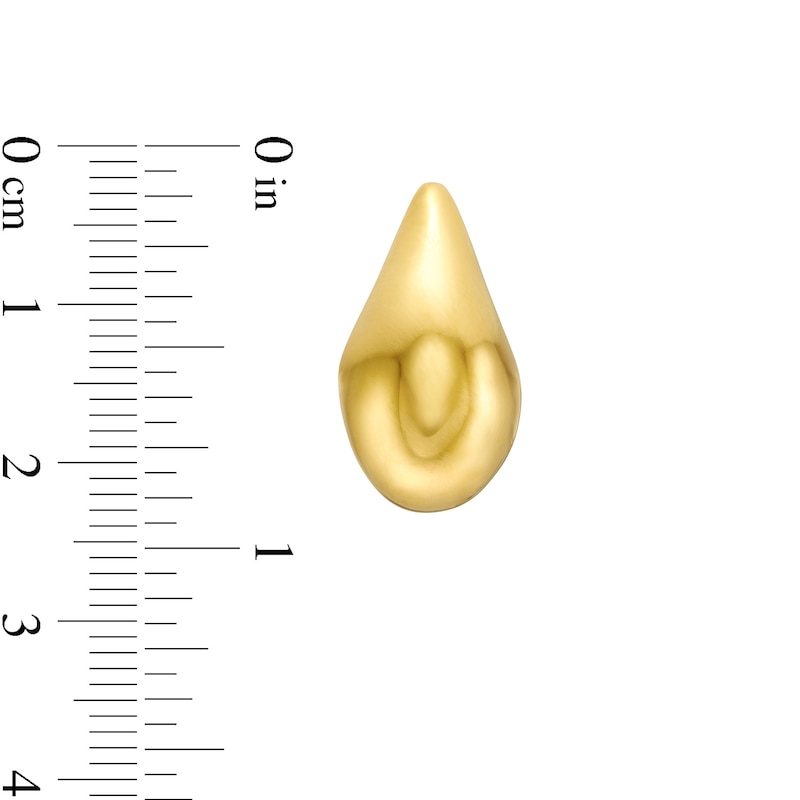 Main Image 3 of Polished Teardrop Stud Earrings in 14K Gold