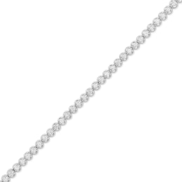 2 CT. T.W. Certified Lab-Created Diamond Tennis Bracelet in 10K White Gold (F/SI2) - 7.25&quot;