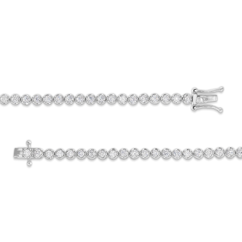 2 CT. T.W. Certified Lab-Created Diamond Tennis Bracelet in 10K White Gold (F/SI2) - 7.25"