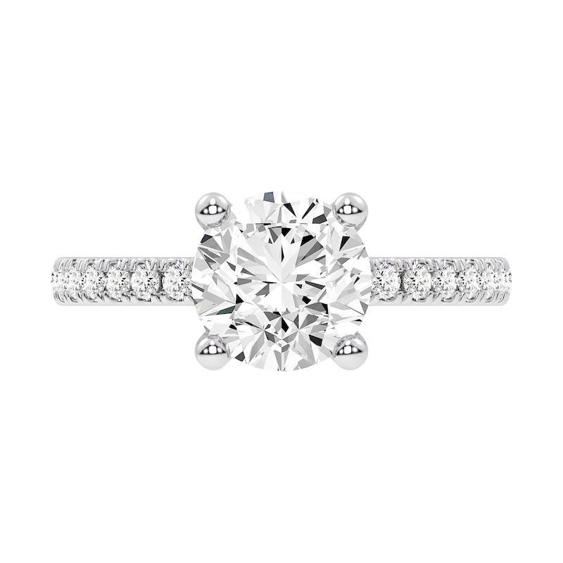 Main Image 3 of 2-1/4 CT. T.W. Certified Lab-Created Diamond Engagement Ring in 14K White Gold (I/SI2)